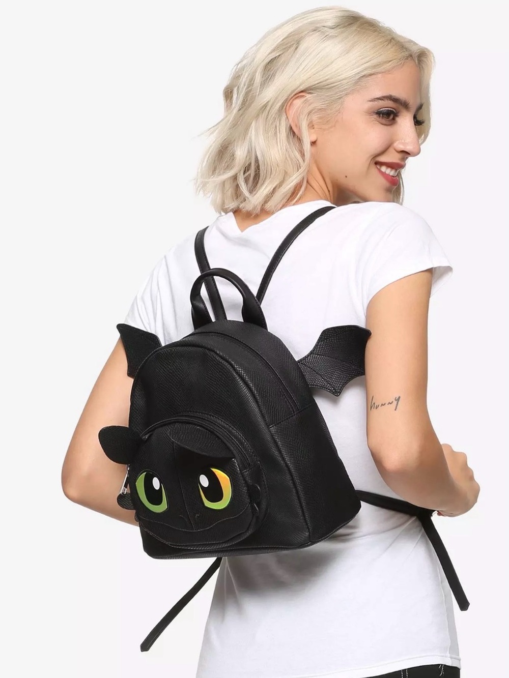 Black Toothless 🖤 Dragon Eye Mini Backpack
